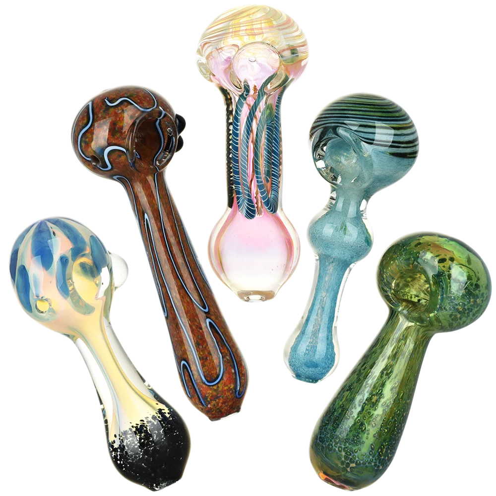 Heavy Ethers Glass Spoon Pipe Assortment | 4.5" to 5.75" | 20ct Bundle - New