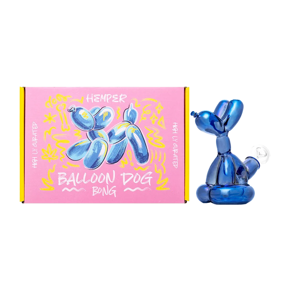 Hemper Balloon Dog Glass Water Pipe | 5.5" | 14mm F - New