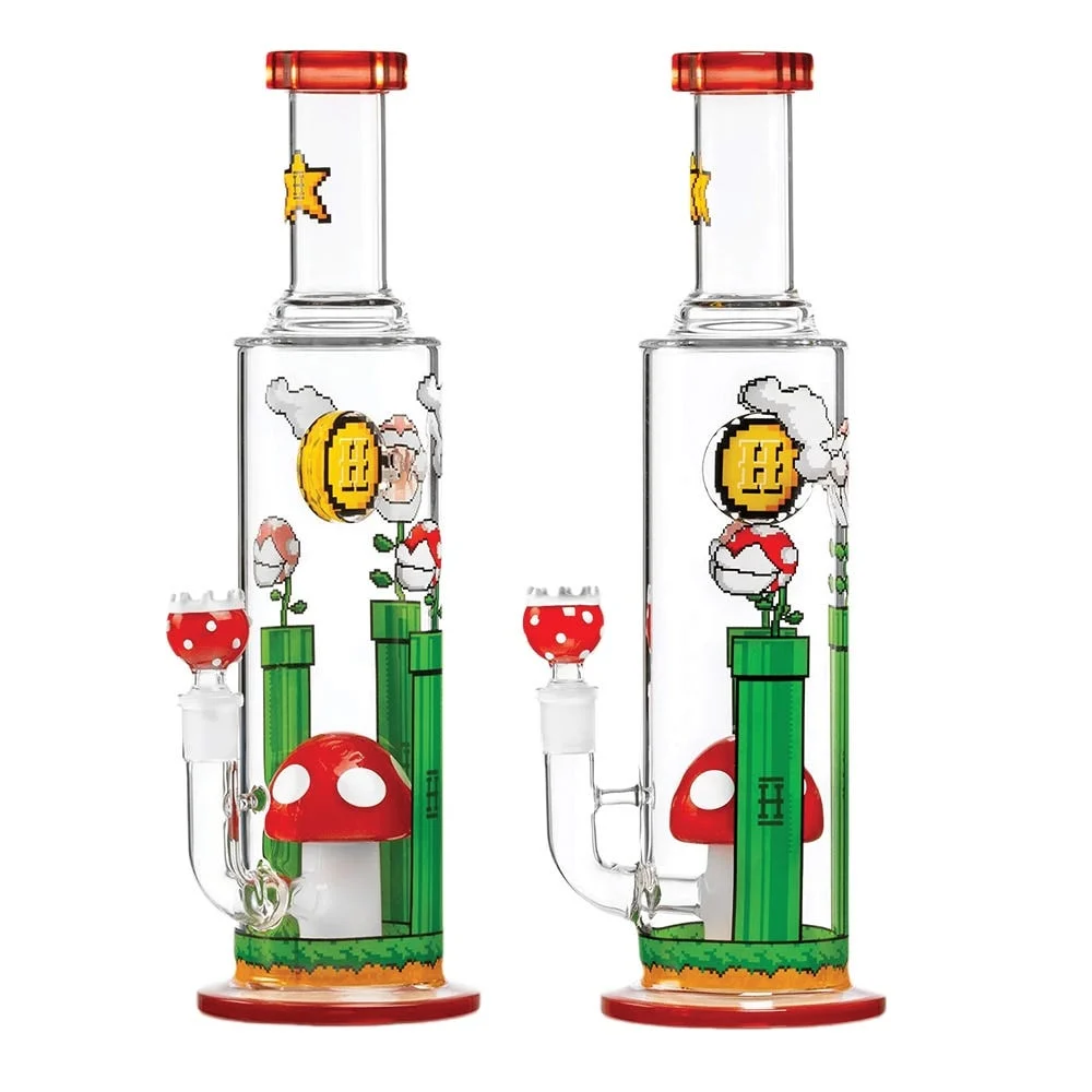 Hemper Gaming Flower Glass Water Pipe | Extra Large | 12" | 14mm F - New