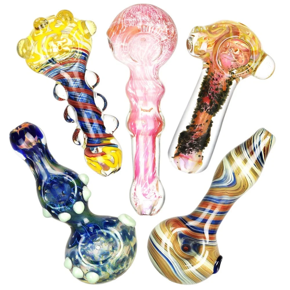 High End Glass Spoon Pipe | 4.5" to 7" | Assorted Styles | 20ct Bundle - New