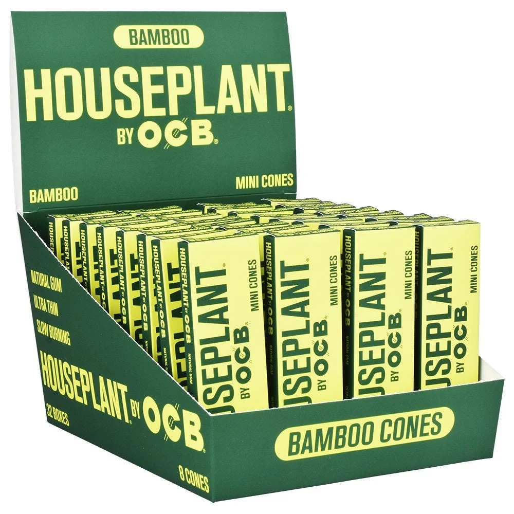 Houseplant by OCB Bamboo Cones | Mini | 8pc | 32pk Display - New