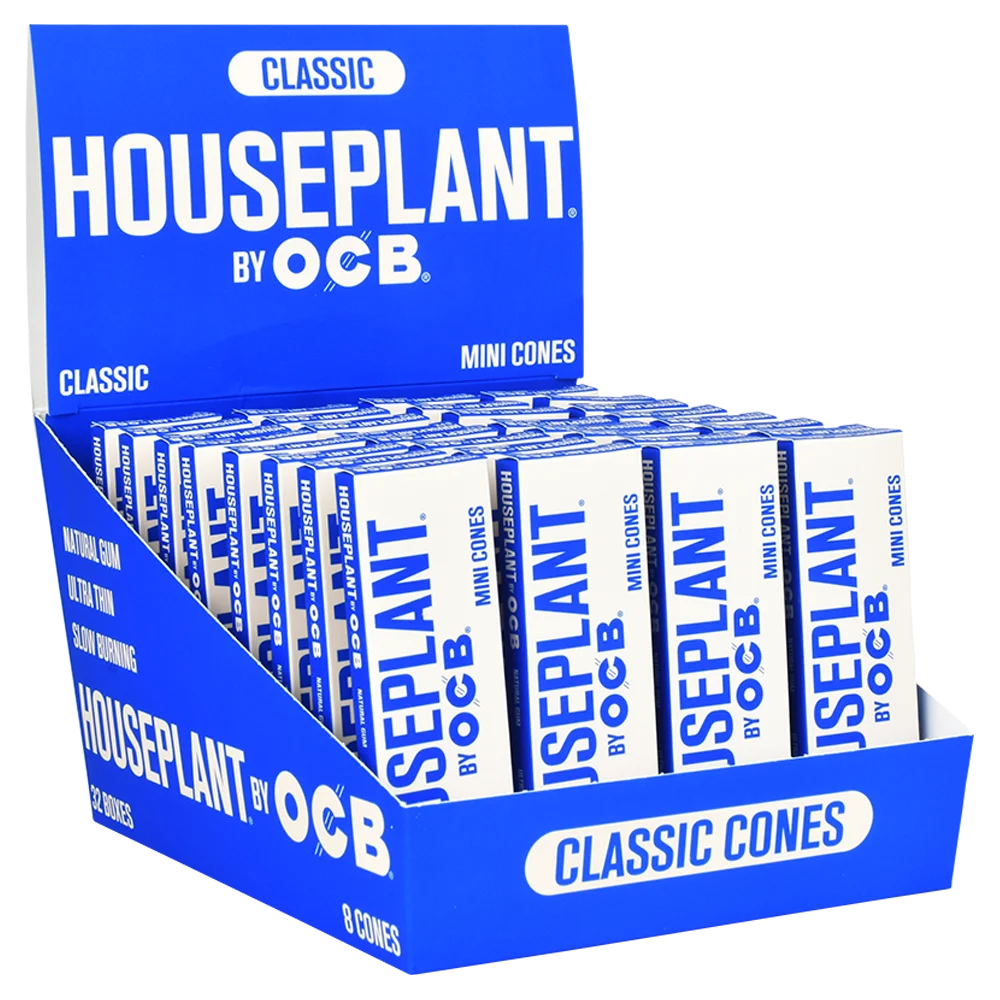 Houseplant by OCB Classic Cones | Mini | 8pc | 32pk Display - New