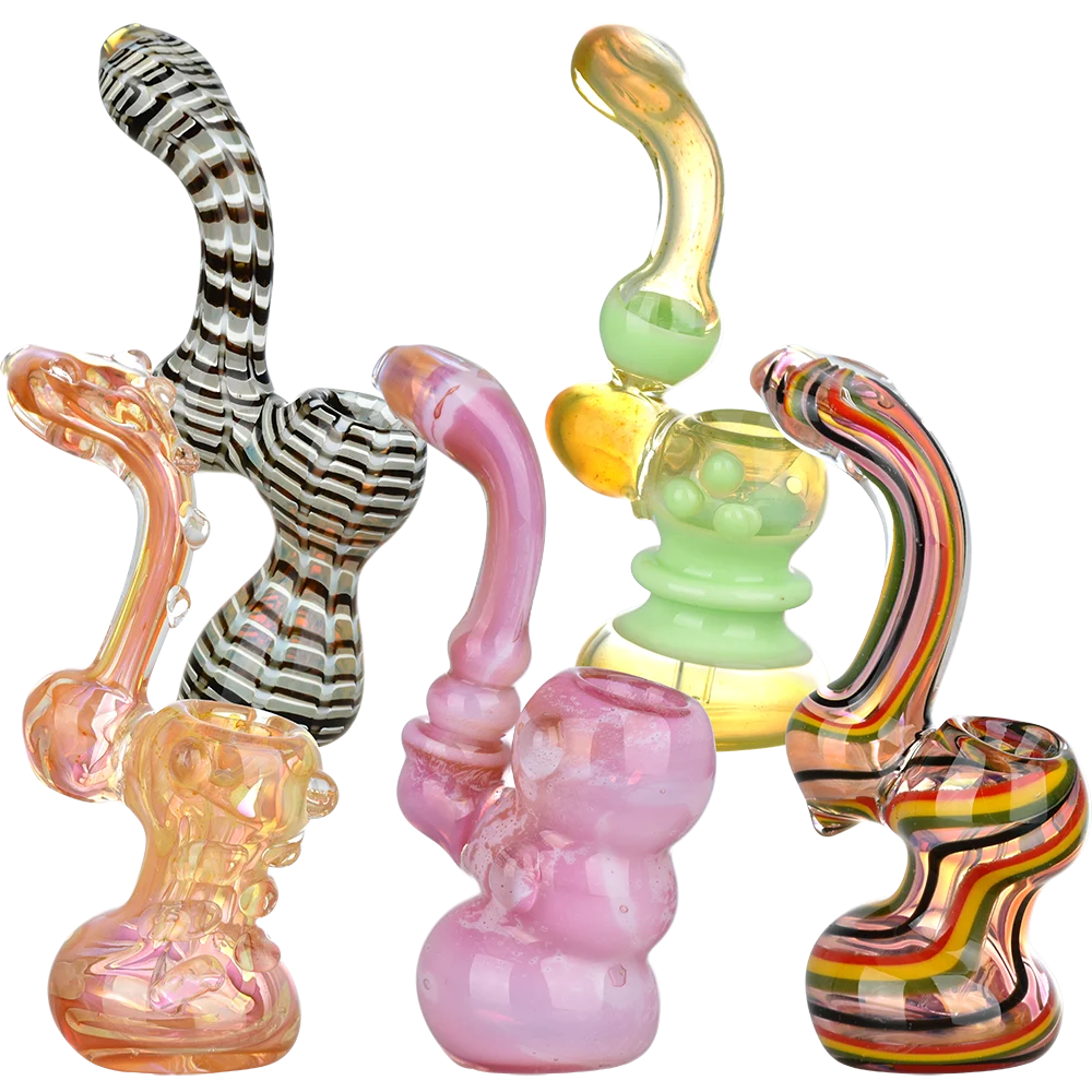 Illustrious Glass Sherlock Bubbler Assortment | 5.5" to 6.25" | 10ct Bundle - New