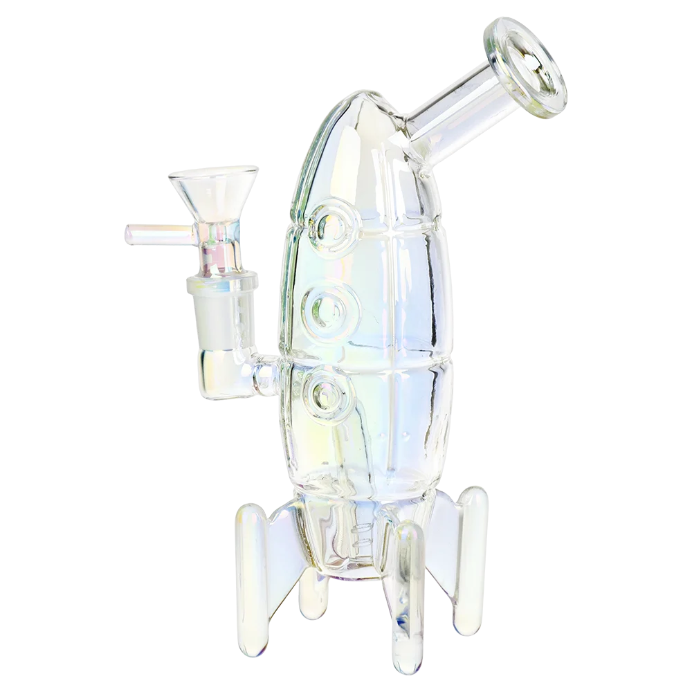 Journey To The Stars Electroplated Glass Water Pipe | 7" | 14mm F - New