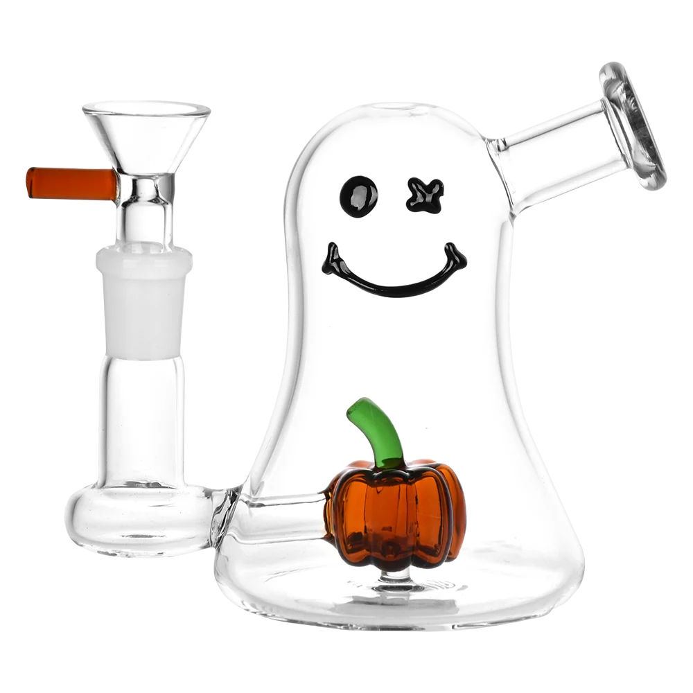 Li'l Ghosty Glass Water Pipe | 4.5" | 14mm F - New