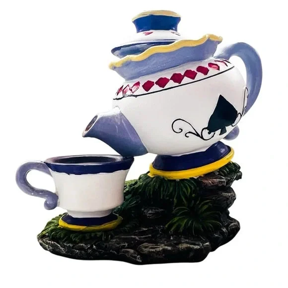 Alice In Wonderland Tea Pot Backflow Incense Burner - Fantasy Gifts