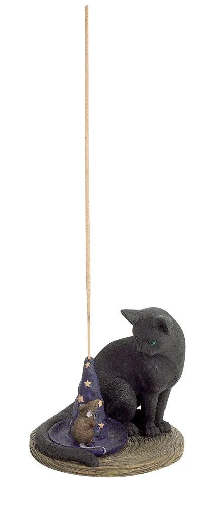 Magical Cat & Mouse Upright Incense Burner | 3.75" - New