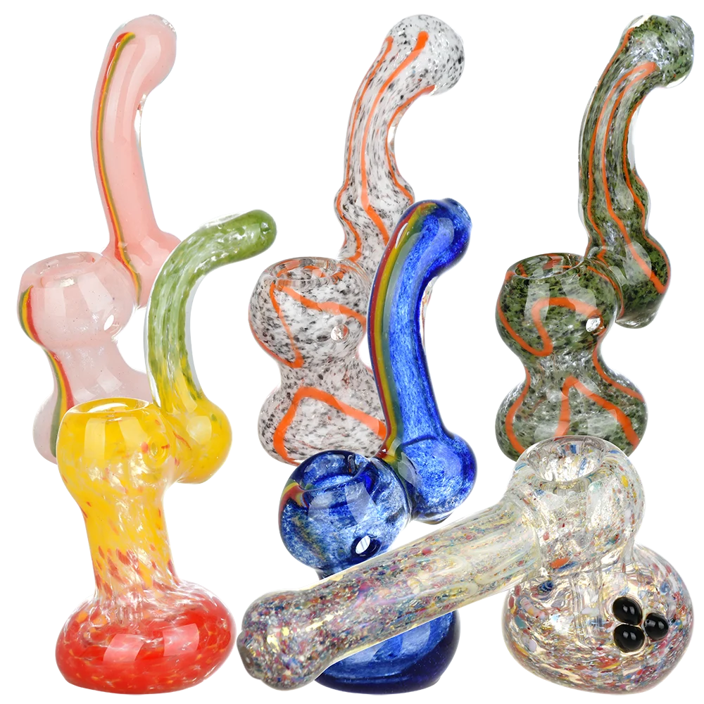 Mixed Glass Sherlock Bubbler Assortment | 5.25" | 6ct Bundle - New