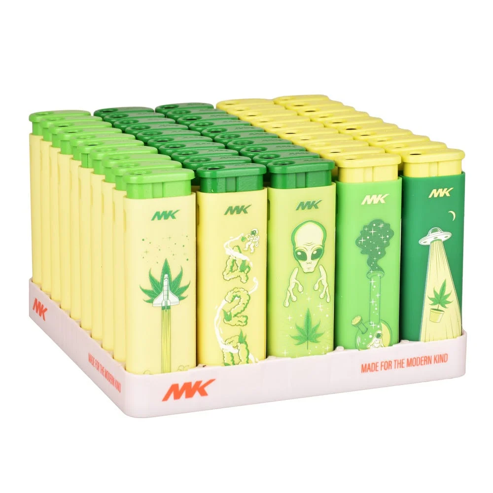 MK Lighter Cultivate Series Jet Pocket Lighter | Connection | Assorted Designs | 50ct Display - New
