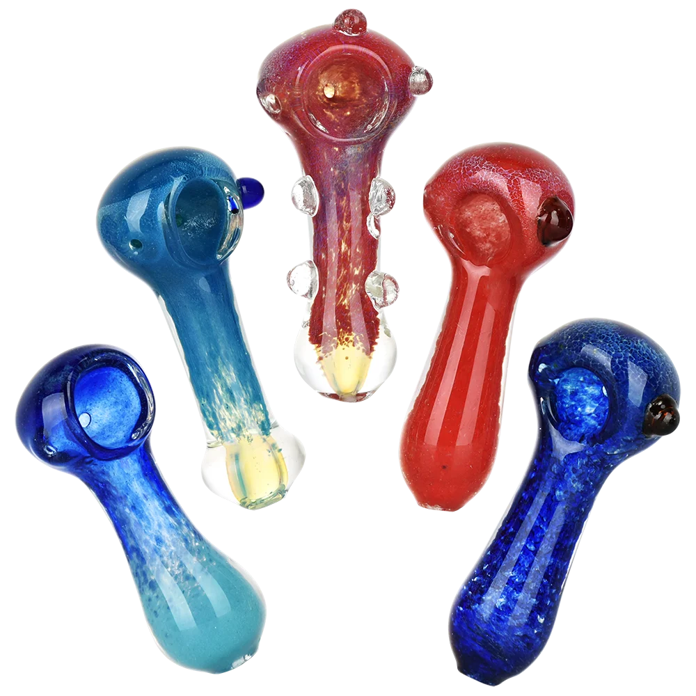 Mojo Magic Glass Spoon Pipe Assortment | 3.5" | 20ct Bundle - New