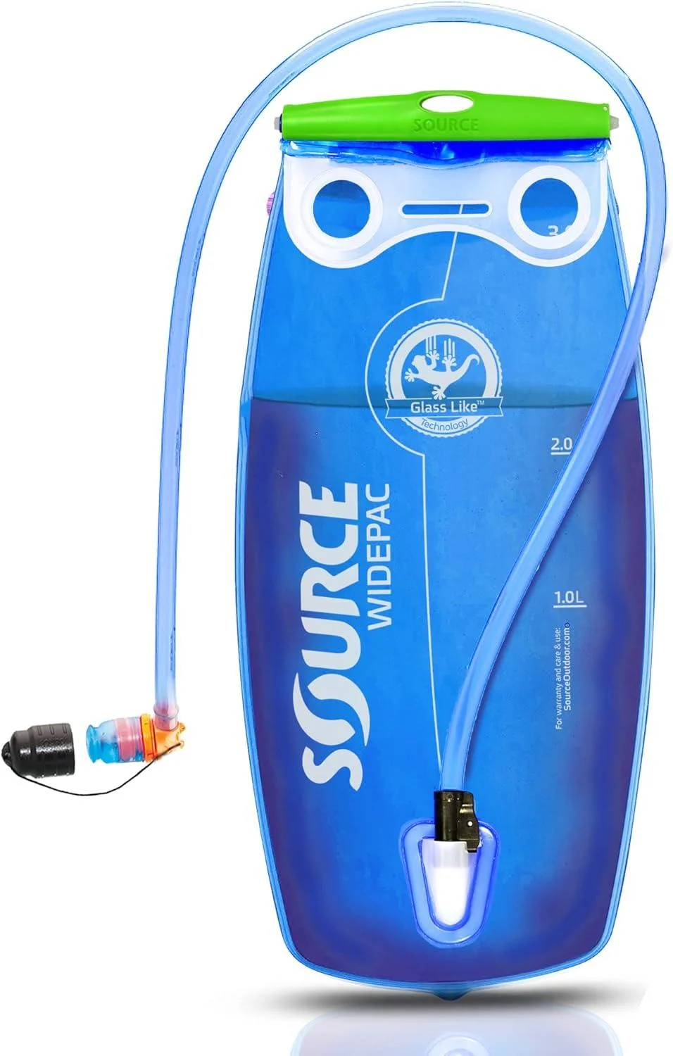 Source Water Container Widepac Transparent/Blue 3 Liter Single
