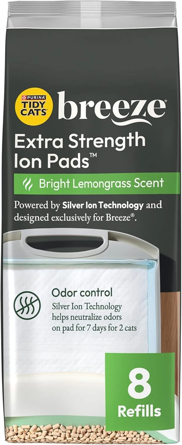 Purina Tidy Cats Breeze Litter System Cat Pad Refills 8 ct. Pads Original Pads