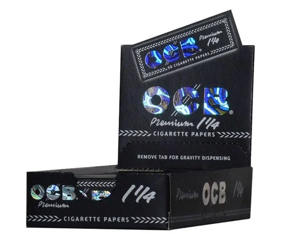 OCB Premium Rolling Papers | 1 1/4 | 24pk Display - New