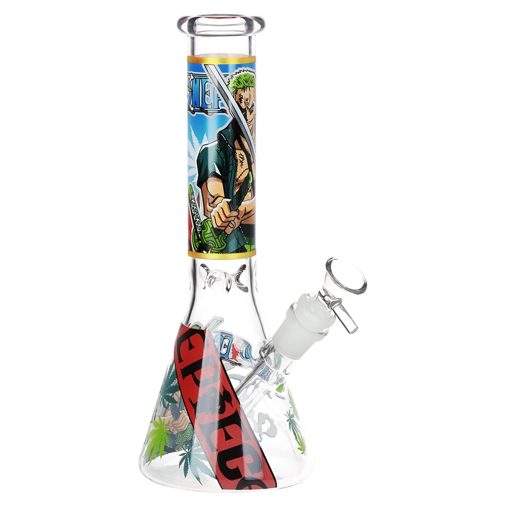 One Treasure Beaker Glass Water Pipe | Ghost | 10.25" | 14mm F - New