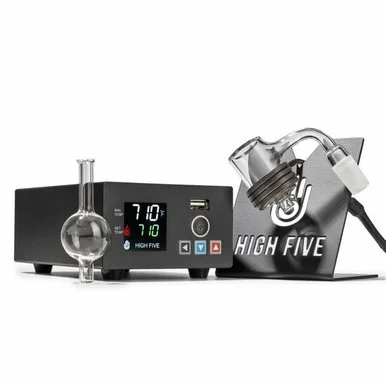 High Five LCD Enail Quartz Bucket 25mm E-Banger Dab Kit