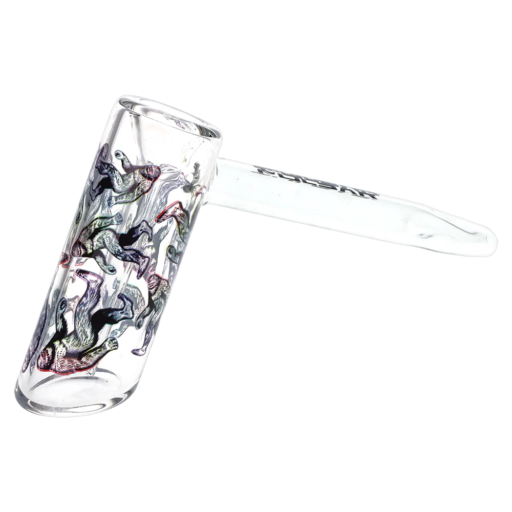 Pulsar Design Series Hammer Glass Bubbler | Bigfoot Stroll | 8" - New