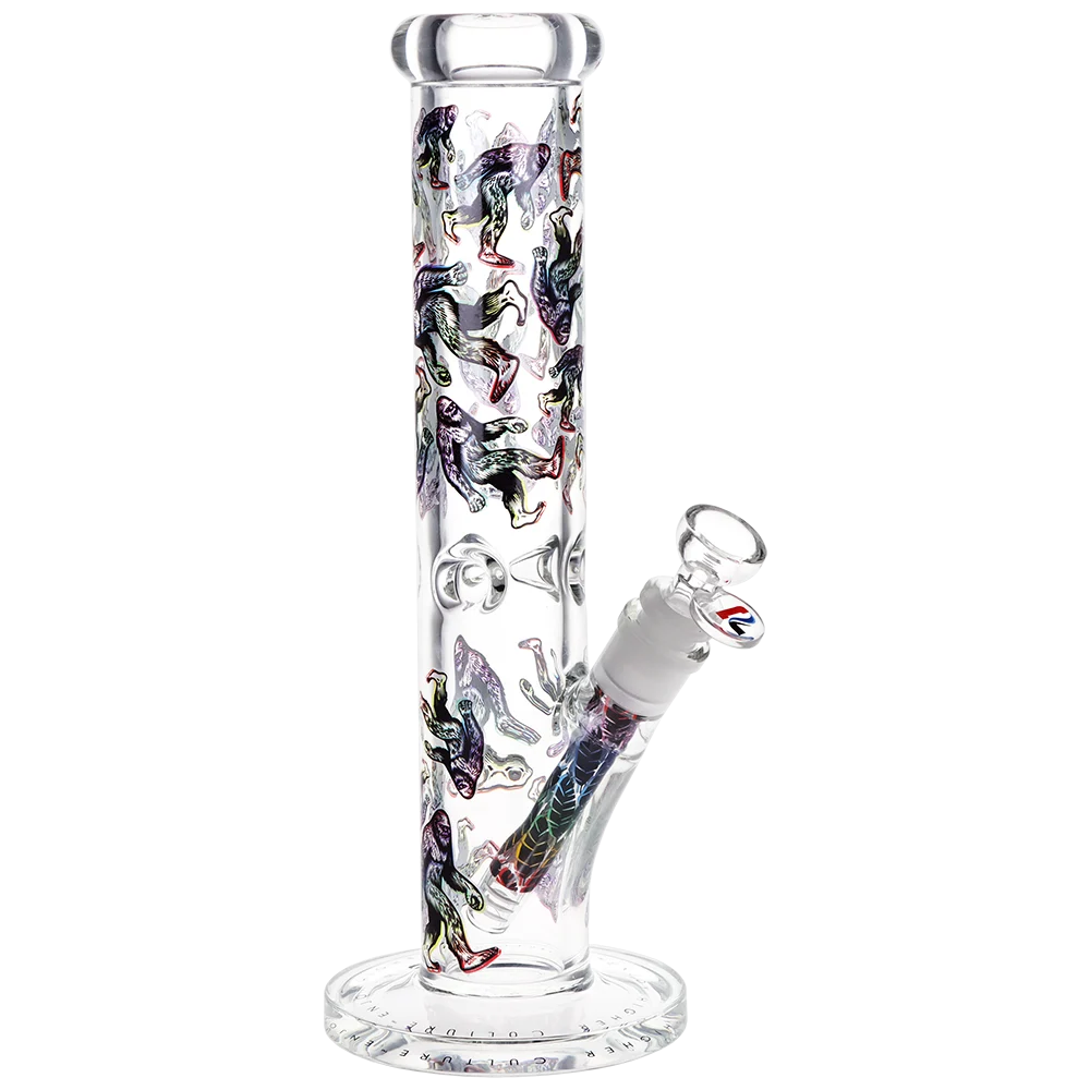 Pulsar Design Series Straight Tube Glass Water Pipe | Bigfoot Stroll | 12" | 14mm F - New