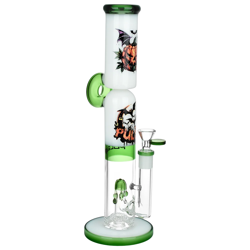 Pulsar Double Stacked Halloween Glass Water Pipe | 12.75" | 14mm F - New