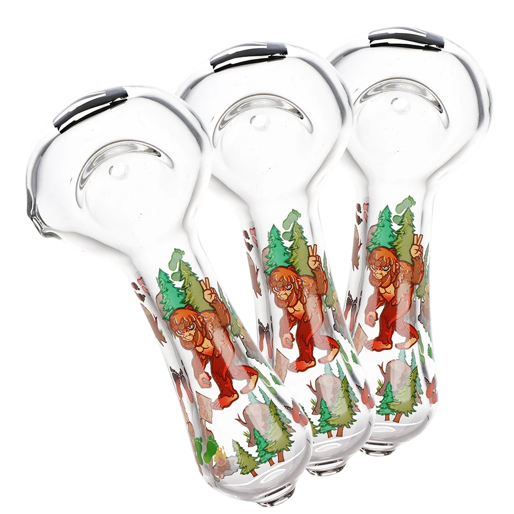Pulsar Grumpy Bigfoot Glass Spoon Pipe | 4.5" | 3ct Bundle - New