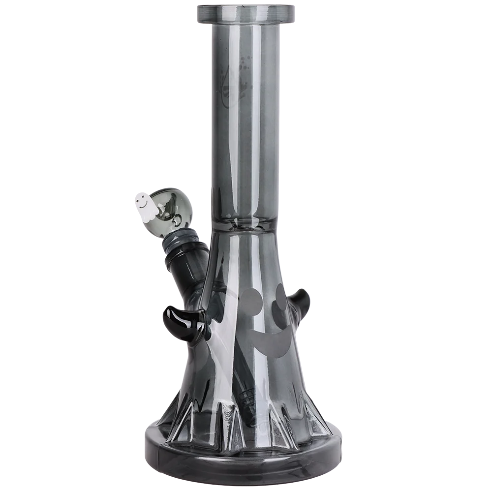 Pulsar Happy Ghost Glow Glass Water Pipe | 10" | 14mm F - New