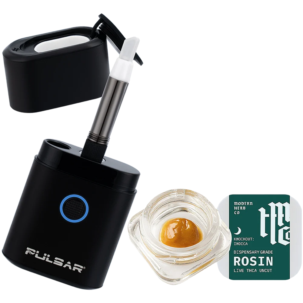 Pulsar Hot Knife Box w/ Modern Herb Co THCA Rosin Dabs Kit | Black | GMO Cake | 650mAh | 1g - New
