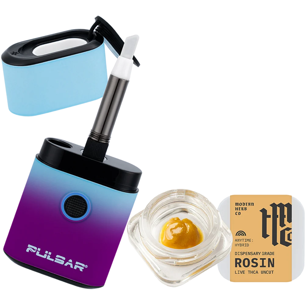 Pulsar Hot Knife Box w/ Modern Herb Co THCA Rosin Dabs Kit | Crystal Ball | Kosher Kush | 650mAh | 1g - New