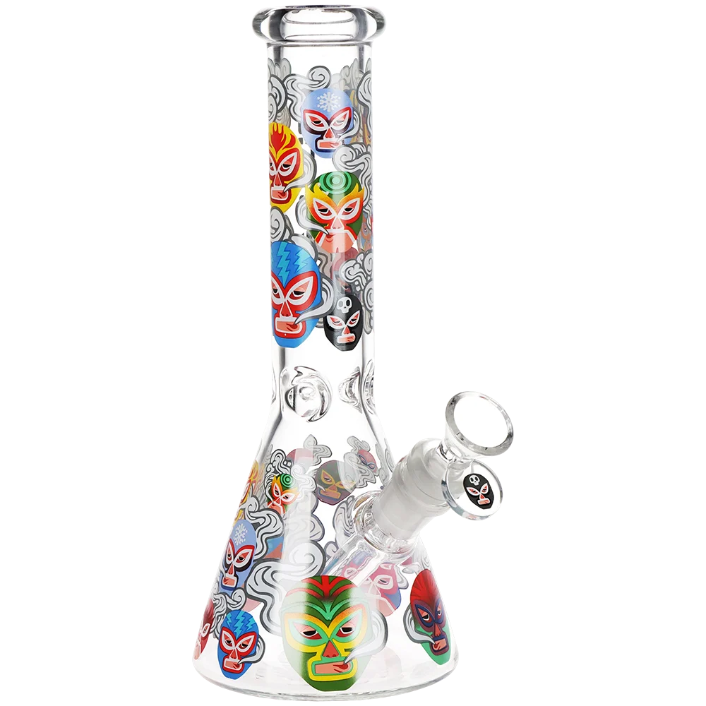 Pulsar Luchadors Beaker Glass Water Pipe | 10" | 14mm F - New