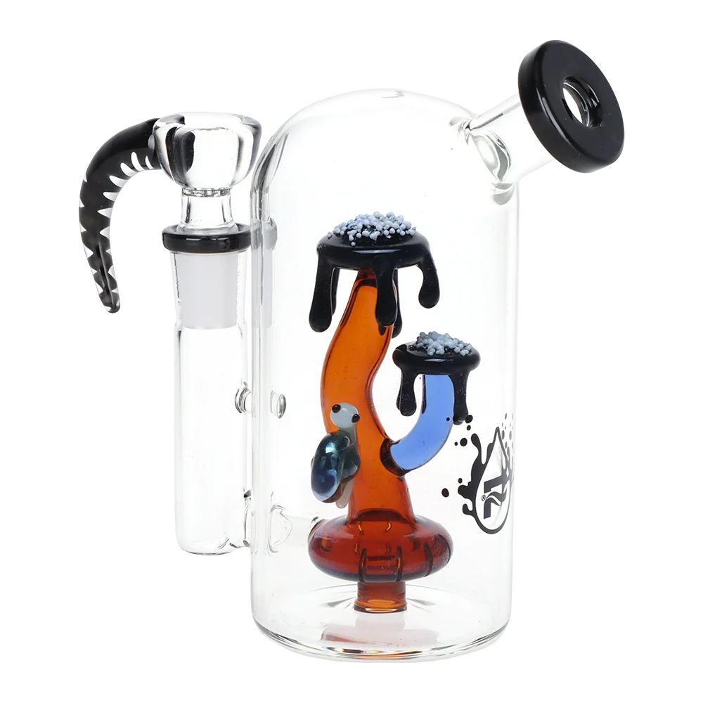 Pulsar Magma Lake Mushroom Glass Water Pipe | 5.5" | 14mm F - New