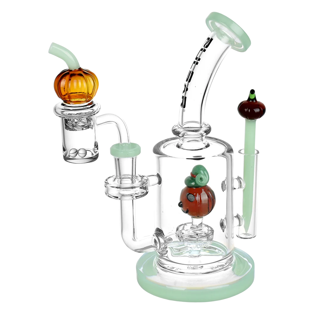 Pulsar Pumpkin Patch Glass Dab Rig Set | 8" | 14mm F - New