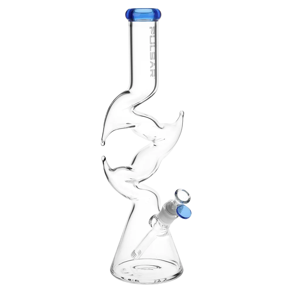Pulsar Raptor Claw Glass Beaker Water Pipe | Blue | 15.5" | 14mm F - New