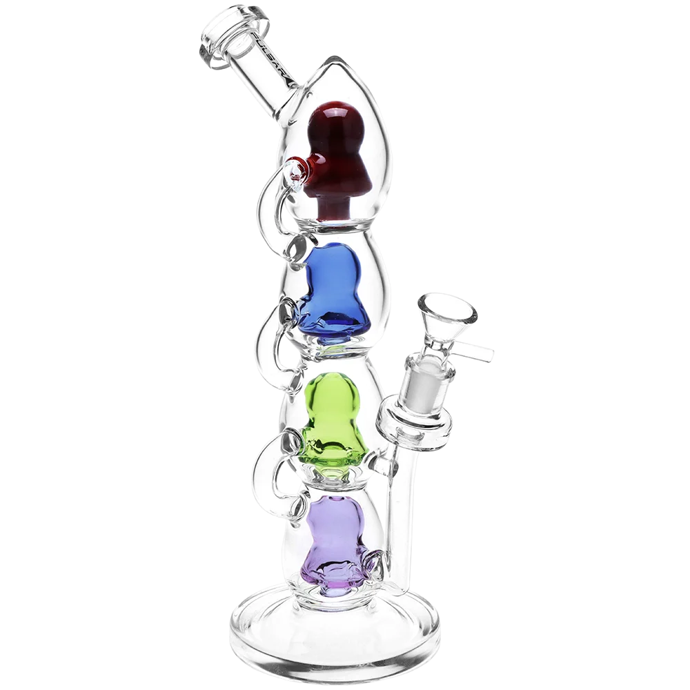 Pulsar Stacks on Stacks Glass Water Pipe | 12.5" | 14mm F - New