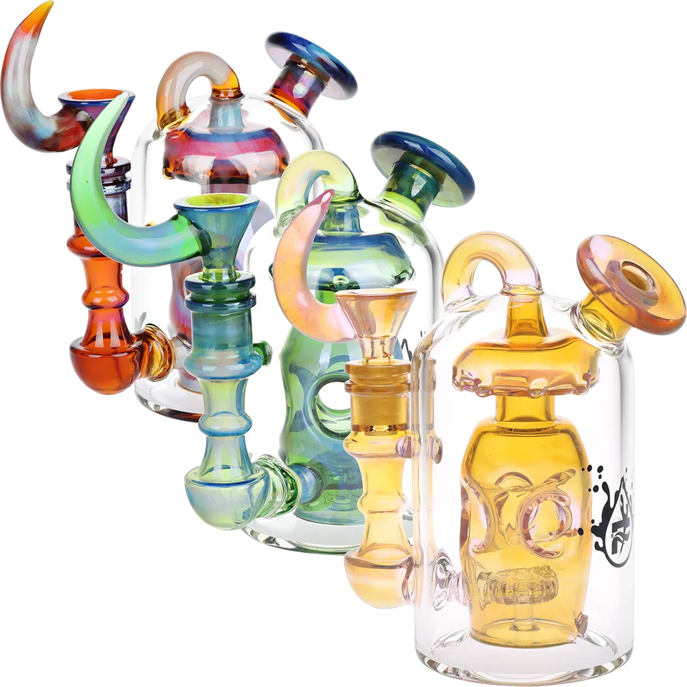 Pulsar Unholy Lantern Incycler Glass Water Pipe | 6" | 14mm F | Colors Vary - New