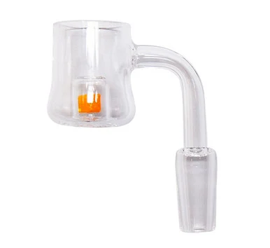 Cadmium Core Bell Bottom Quartz Banger: 14mm Male 90 Degree Angle - VapeBrat