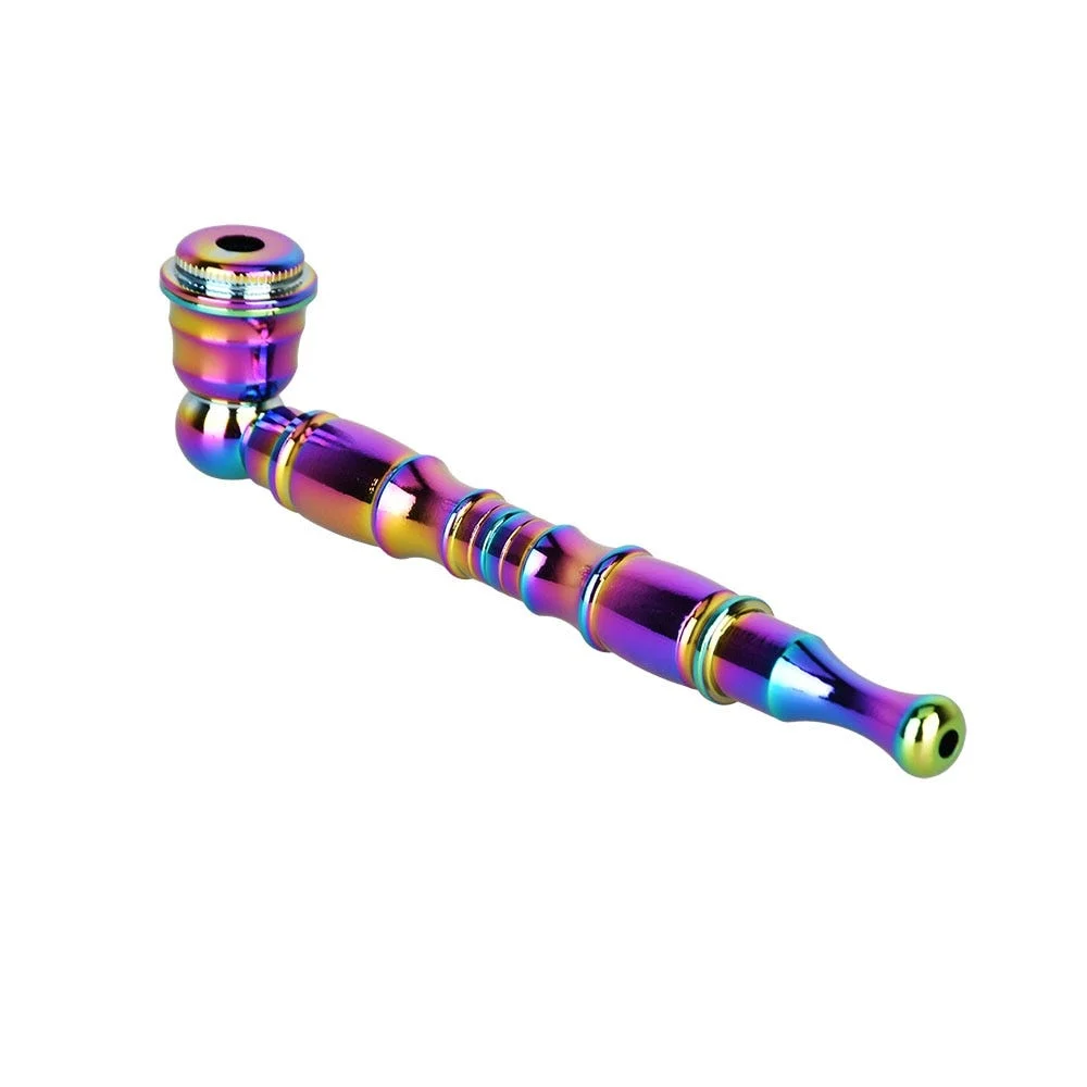 Rainbow Colored Metal Pipe | 5" | 25pc Jar - New