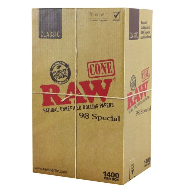 RAW Classic Cones | 98 Special | 1400pc Bulk Box - New