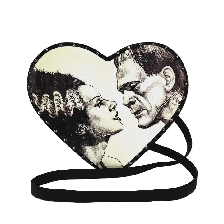 Glow In The Dark Heart Shape Frank with Bride Backpack - COMECO INC.