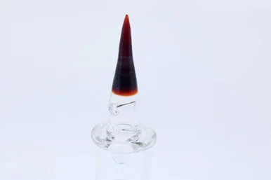 Monkey Boy Art - Blue/Red Bullet Tip Airflow Carb Cap (American Glass)