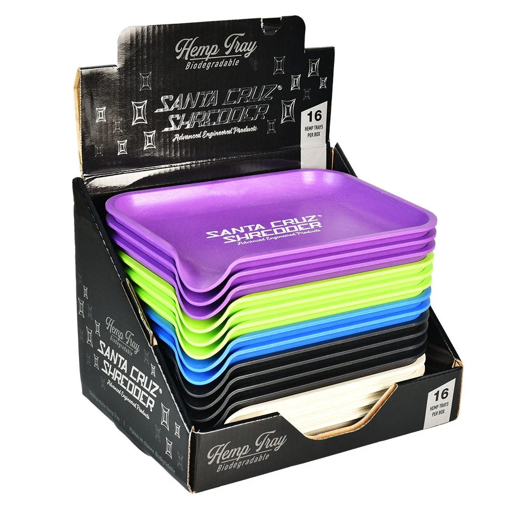 Santa Cruz Shredder Hemp Composite Rolling Tray | 7.75"x5.75" | 16pc Display - New