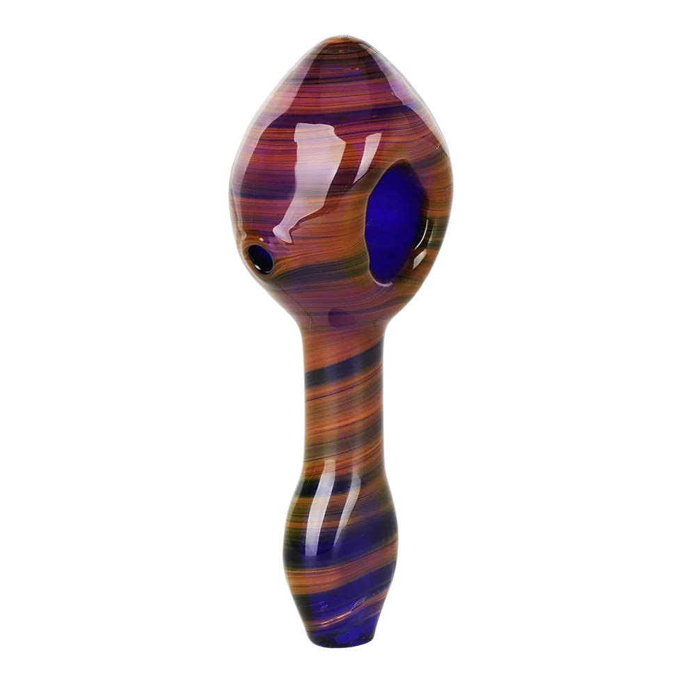 Saturn Midst Glass Spoon Pipe | 4" - New