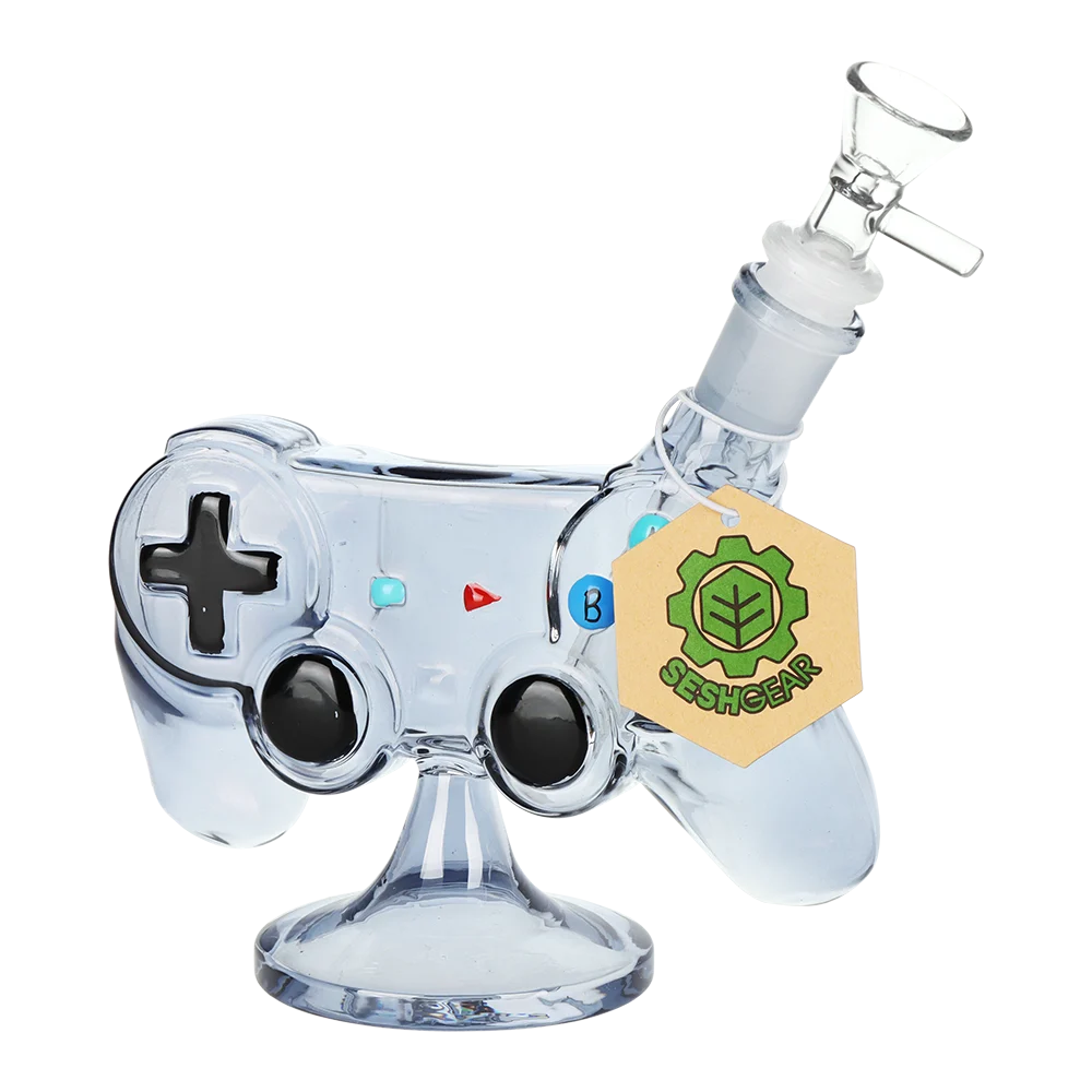SeshGear Game Controller Glass Water Pipe | 6" | 14mm F - New