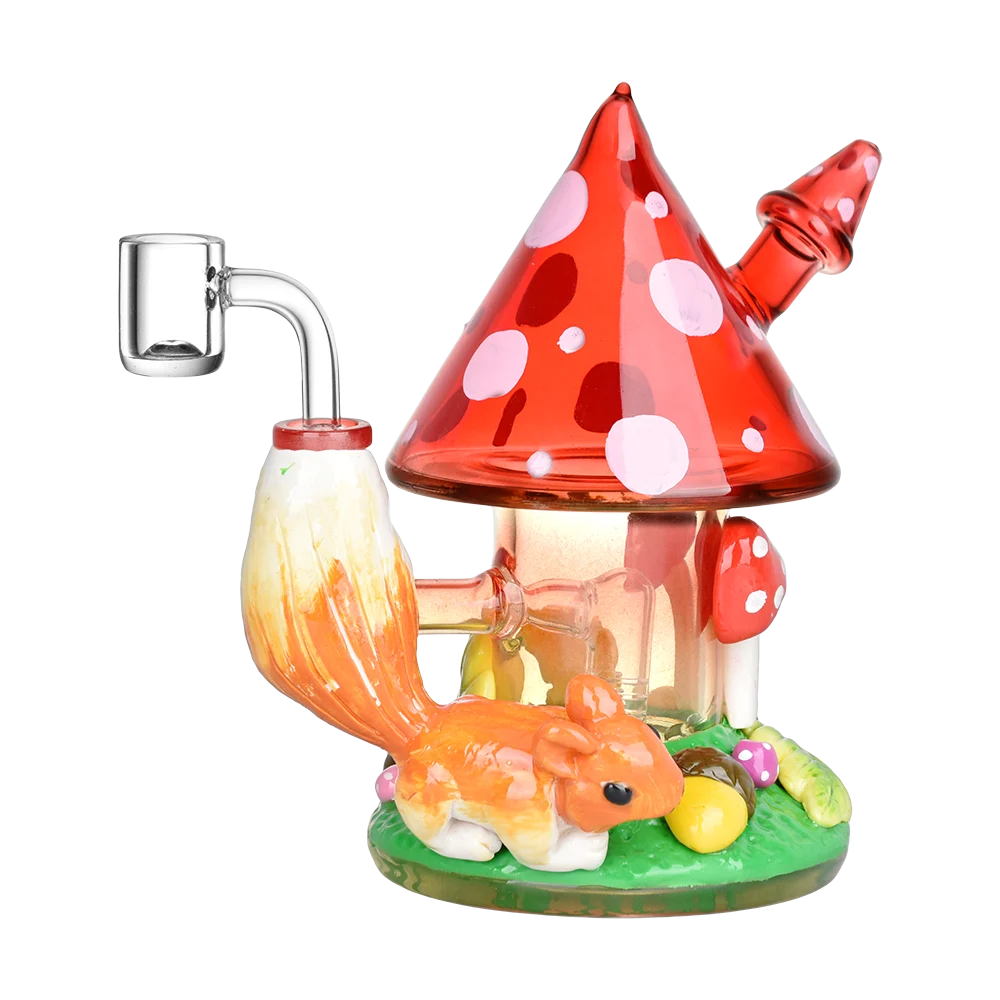 Shroom Forest Fantasy Glass Dab Rig | 6.8" | 14mm F - New