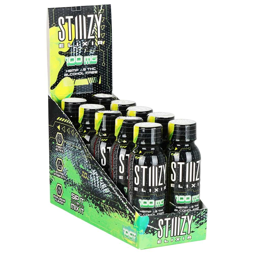 STIIIZY D9 Hemp Elixir | 2oz | 100mg | 10ct Display - New