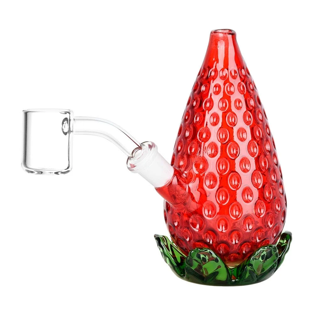 Strawberry Glass Mini Rig | 4.5" | 10mm F - New