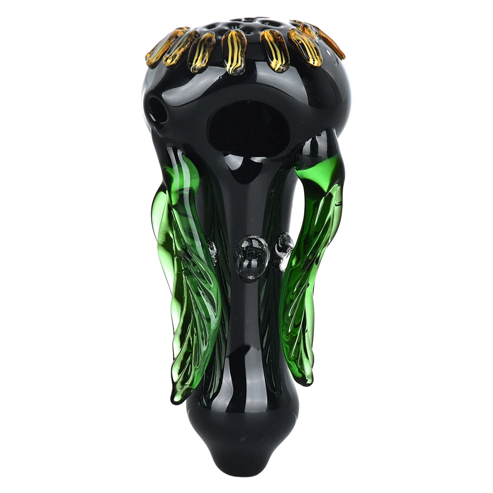 Sunflower Glass Spoon Pipe | 4.5" - New