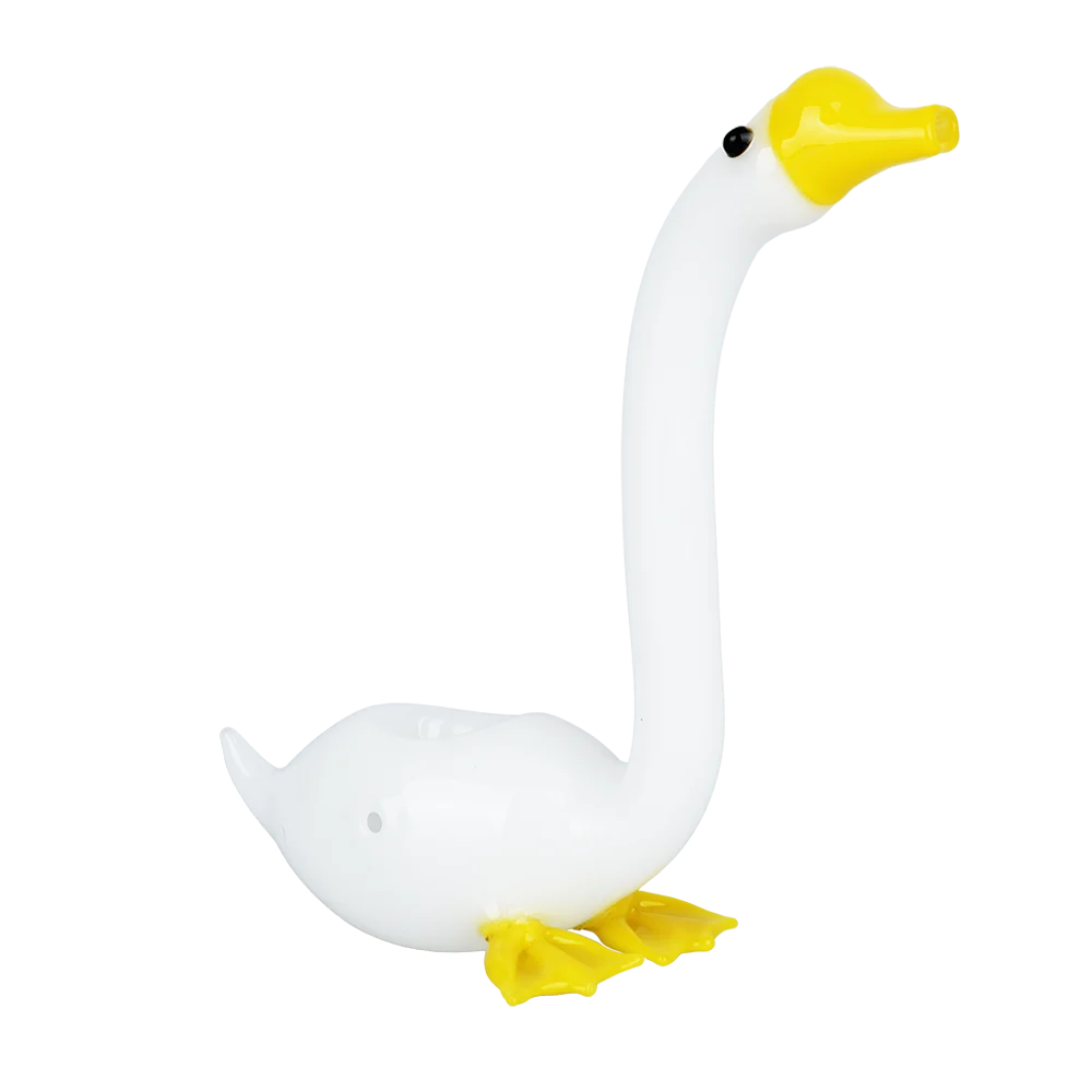 Take a Gander at This Goose Glass Hand Pipe | 6" - New
