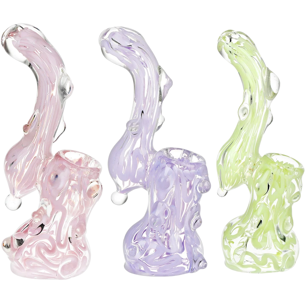 Tangled Slime Glass Bubbler | 5.5" | Colors Vary - New