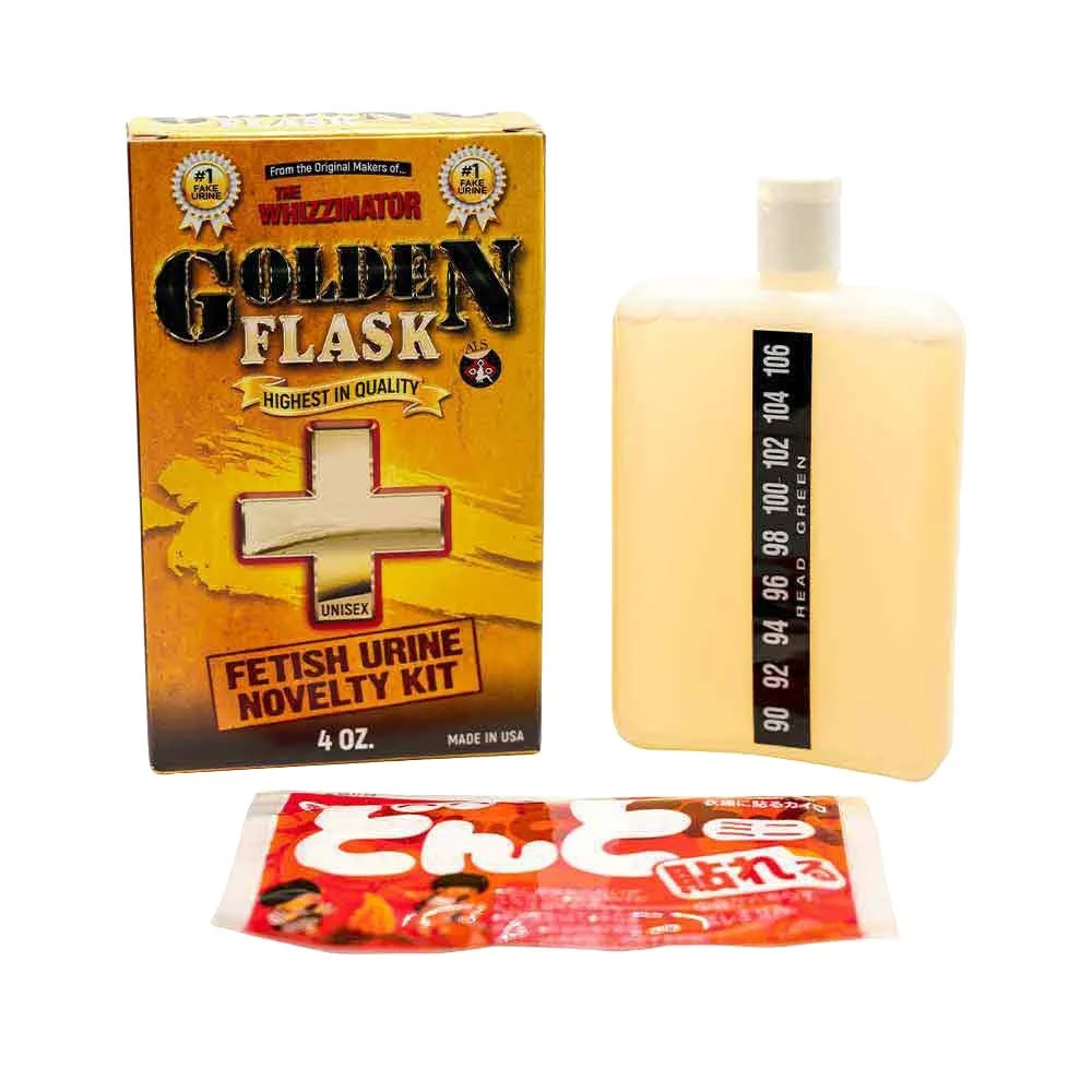 The Whizzinator Golden Flask Fetish Urine | 4oz - New