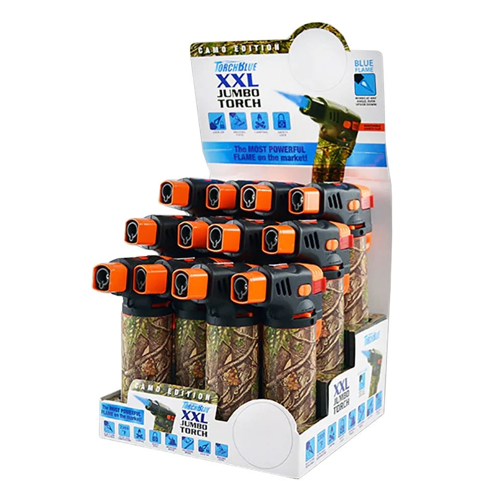 Torch Blue XXL Torch Lighter | Camo | 4.35" | 12ct Display - New