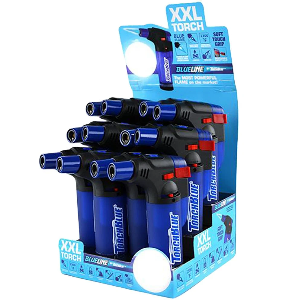 TorchBlue XXL Blue Line Torch Lighter | 4.5" | 12ct Display - New