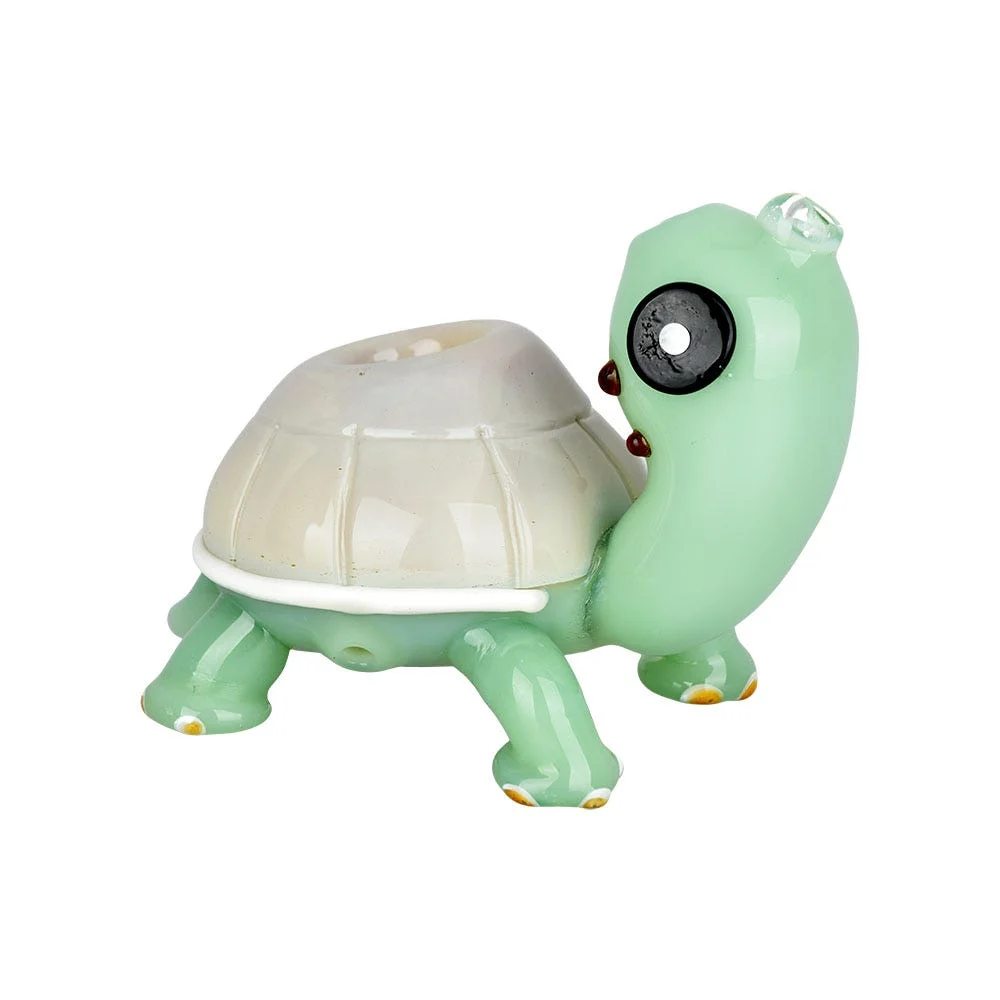 Tranquil Terrapin Glass Hand Pipe | 4.25" - New